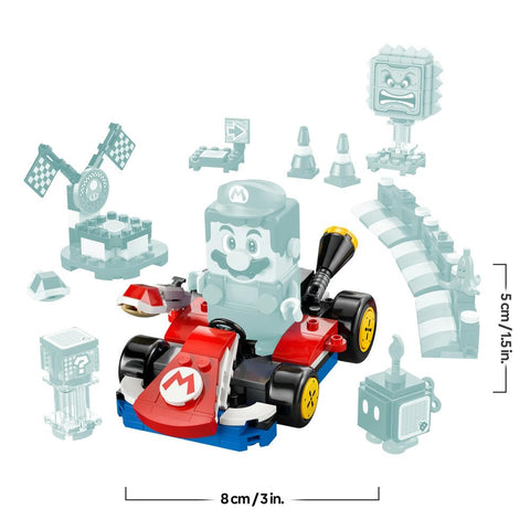 LEGO 乐高 超级马里奥 马里奥卡车 (TM) – 乐高(R)马里奥(TM)和标准推车 玩具 生日 礼物 积木 男孩 女孩 儿童 7岁 8岁 9岁 小学生 马里奥 商品 游戏 72043