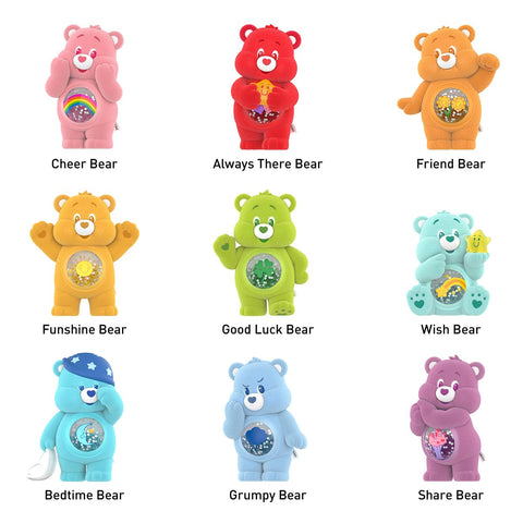 POP MART Care Bears Colorful Hugs シリーズ 【アソートボックス 9ピース 】 ポップマート ガチャガチャ ブラインド ボックス フィギュア プラモデル プレミアム おもちゃ PVC ソフビ オリジナル キャラクター 誕生日 プレゼント