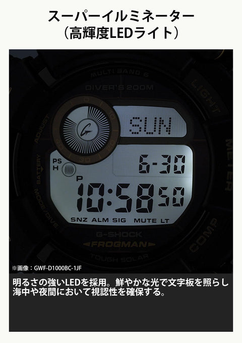 CASIO G-SHOCK Master of G FROGMAN MULTI BAND 6 GWF-D1000B-1JF MENS JAPAN IMPORT