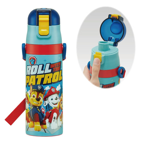 스케이터 (Skater) 어린이용 스테인리스 스틸 물병, 다이렉트 드링크, 470ml, PAW Patrol 24, 어린이용, 경량, 단열 물병, 스포츠 보틀, 귀여운 어린이, 어린이, 어린이, 물병, 어린이, 물병 SDC4-A