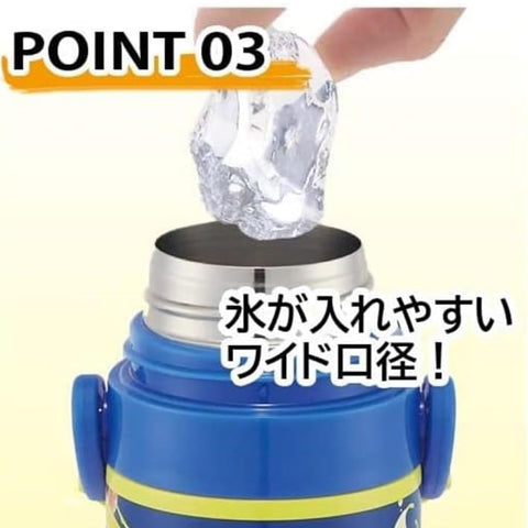スケーター (skater) 水筒 470ml スプラトゥーン 3 子供用 ステンレス スポーツボトル SDC4-A