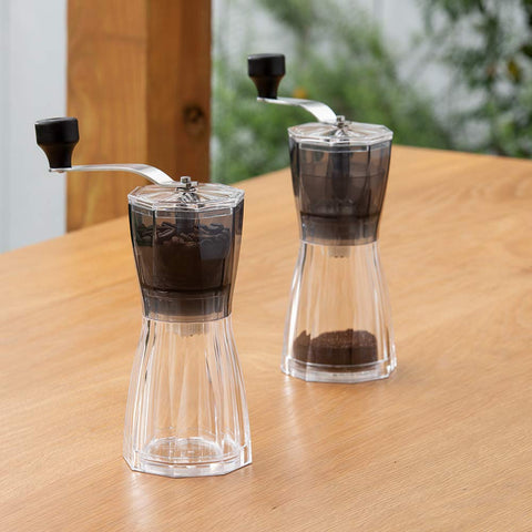 HARIO (ハリオ) Octo Ceramic Coffee Mill 手挽き コーヒーミル・オクト MOC-3-TB 透明ブラック