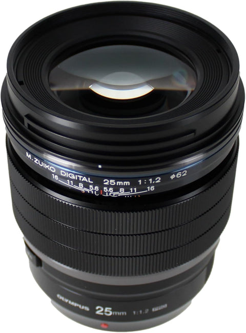 올림푸스 싱글 포커스 렌즈 ED 25mm F1.2 방진, 방수, 저온 방지, 마이크로 포서드용 M.ZUIKO 디지털 ED 25mm F1.2 PRO