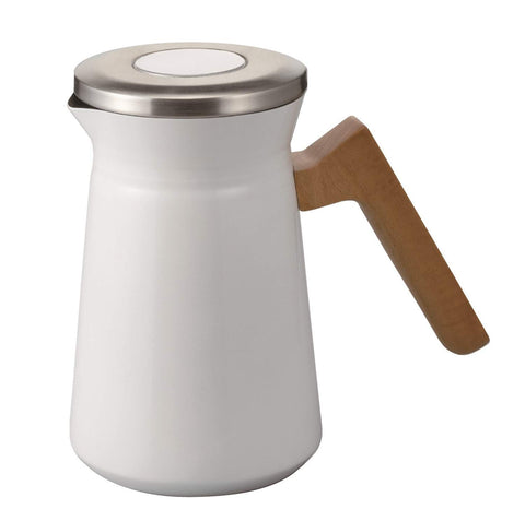 HARIO 不銹鋼保溫壺 Stainless Thermal Pot 可保存容量600毫升 白色 S-STP-600-W