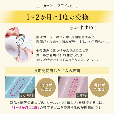 Eyeputti(アイプチ) Single and Double Eyelid Curler Replacement Rubber (3 pieces)