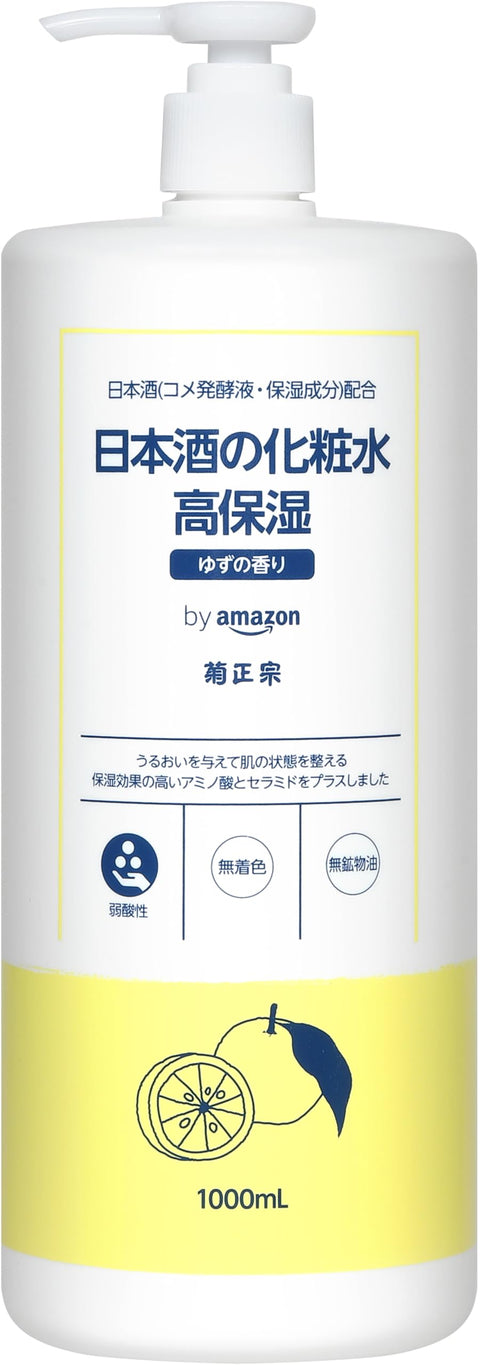 by Amazon 菊正宗 日本酒の化粧水 高保湿 ゆずの香り 1,000mL(SAKE of)
