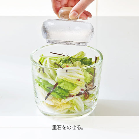 Hario Glass Overnight Salting Bowl, 500ml, White