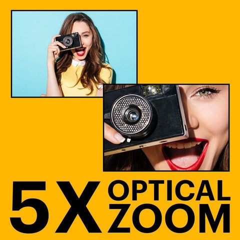 KODAK PIXPRO Easy to Use Zoom, FZ55-BK 16MP Digital Camera, 5x Optical Zoom, Wide Angle, 28mm 2.7-inch LCD Screen (Black)