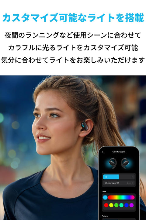 Anker Soundcore V20i(Bluetooth 5.4)【开放式无线耳机 / IP55防尘防水规格/最长播放36小时/多点连接】黑色