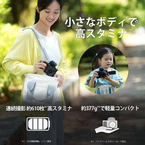SONY(ソニー) Vlog用カメラ レンズ交換式VLOGCAM APS-C ミラーレス一眼カメラ ZV-E10M2 ボディ(レンズなし) ウィンドスクリーン付属 ブラック ZV-E10M2 BQ