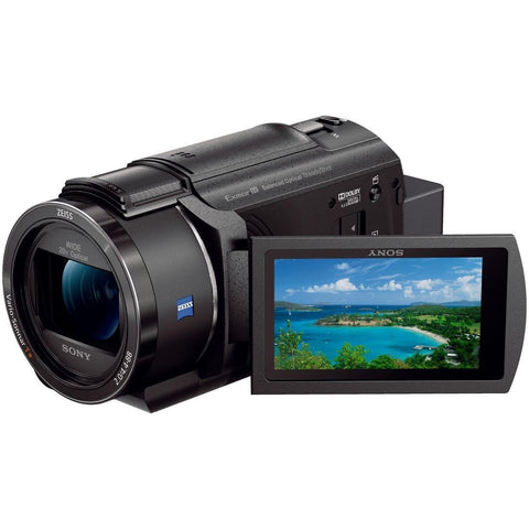 SONY FDR-AX45A B 4K Camcorder, Handycam, 2022 Model, Black, with Built-in 64GB Memory, 20x Optical Zoom, Balanced Optical SteadyShot