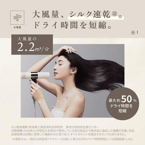 【公式EC限定＋1年延長保証付き】KINUJO キヌージョ ヘアドライヤー 絹女 大風量 速乾 マイナスイオン 超！遠赤外線 ツヤ髪 テラヘルツ波 3段階温度調整 カラー退色防止 コンパクト 軽量 ガイドブック付 (モカ(KH302))