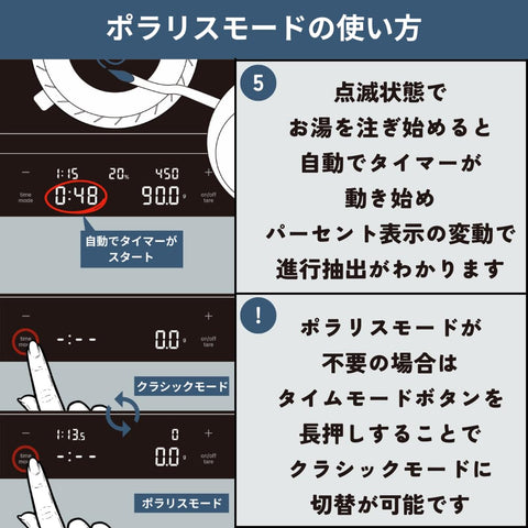 HARIO(ハリオ) コーヒースケール ポラリス ブラック 計量 はかり 珈琲 プレゼント ギフト 贈り物 CST-2000-B