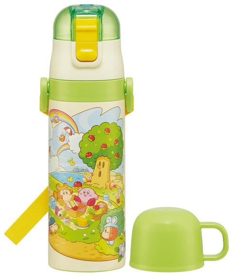 スケーター(Skater) 子供用 ステンレス 水筒 2way 直飲み 470ml コップ飲み 430ml子供に優しい軽量タイプ 星のカービィ ピクニック 保温 保冷 waterbottle スポーツボトルキッズ 子供 こども 水瓶 SKDC4-A