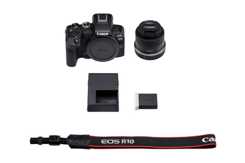 Canon ミラーレス一眼カメラ EOS R10 レンズキット(RF-S18-45)ブラック/APS-C/EOSR10-1845ISSTMLK