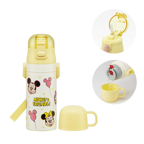 스케이터 (스케이터), 어린이용 스테인리스 스틸 물병, 투웨이, 빨대, 400ml, 컵 드링크, 350ml, 어린이용, 경량 타입, 디즈니, 미키&프렌즈, 보온/보냉, 소용량, 물병, 스포츠 보틀, 귀여운 어린이, 어린이, 물병, 풍선, SKCP368964