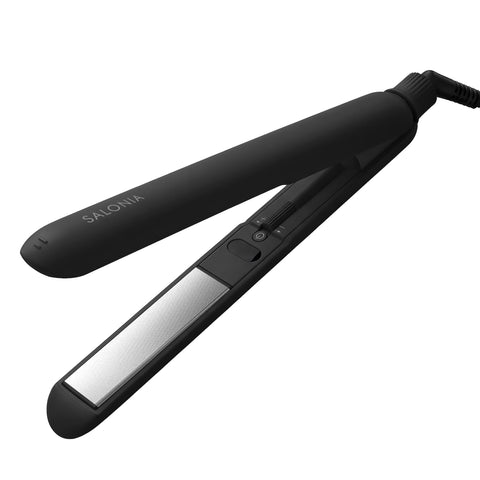 SALONIA Smooth Shine Straightener, Hair Iron, 24mm, Black
