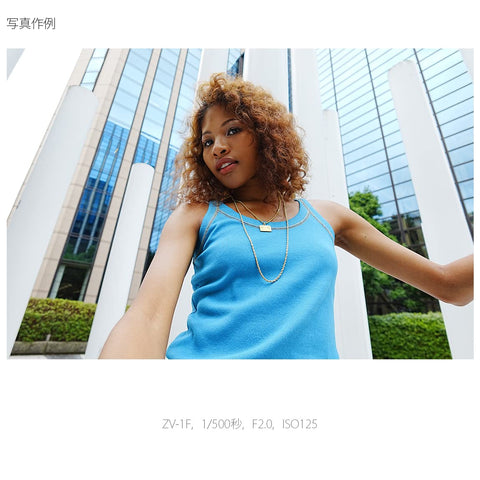 索尼 / Vlog用相机 / VLOGCAM / 数码相机 / 视频 / 自拍 / ZV-1F / 机身 / 附带防风罩 / 20mm F2.0 定焦镜头 / 黑色 / ZV-1F B