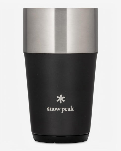 Snow Peak 膳魔師平底杯 470 黑色 TW-470-BK