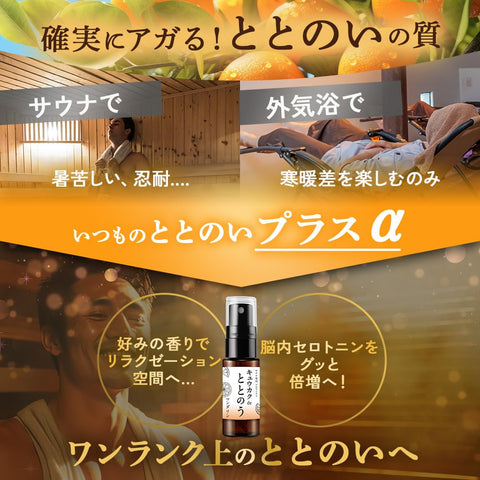 [桑拿時可達3倍!?]與庫谷de一起的桑拿噴霧1瓶20ml 柑橘香味 桑拿用品 帳篷桑拿 桑拿帽