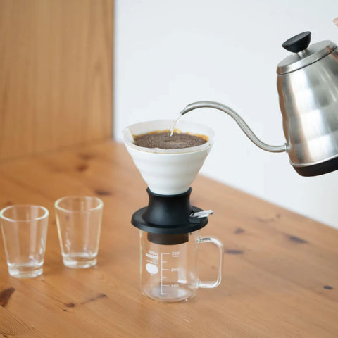 HARIO 浸渍式 陶瓷 滤杯 开关 成品容量 200毫升 白色 日本制造 SSDC-200-W