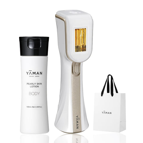 Yerman YJEA7WAM Hair Removal Device Category Rey Beaute Venus Beauty Skin Lotion Set, Light Beauty Device, Men's, Women's, VIO Compatible, Back, Cooling Paper Bag, Shopper