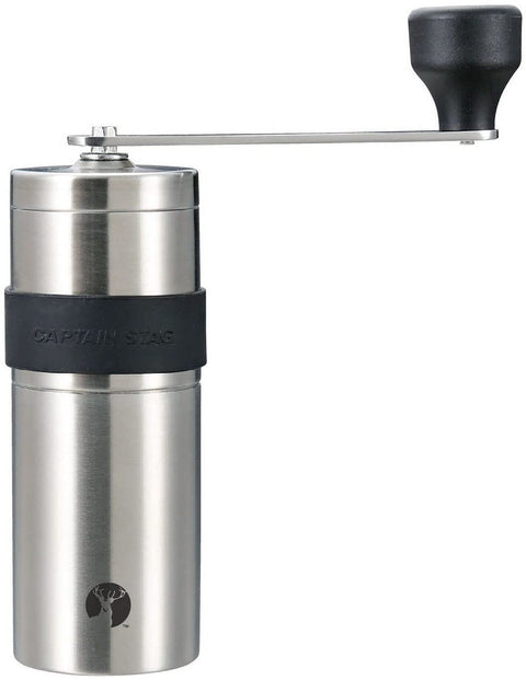 Captain Stag, made in Japan, coffee mill, ceramic blade, handy type, S size; 18 - 8 stainless steel UW - 3501