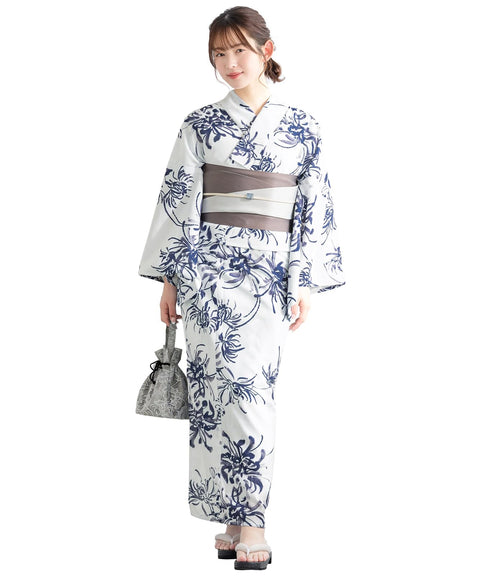 [SOUBIEN] 蘇維恩 浴衣 4件套 分離式 全新二部式浴衣 floro 女士 (浴衣/半寬頻/平跟/木屐)