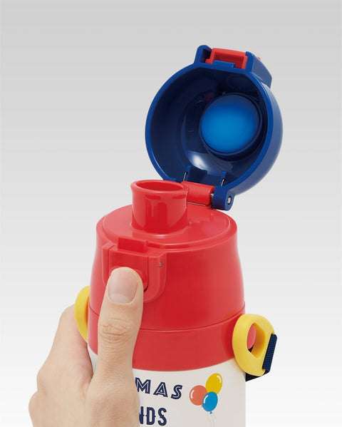 스케이터 (스케이터) 어린이용 스테인리스 스틸 물병, 투웨이, 다이렉트 드링크, 470ml, 컵 드링크, 430ml, 어린이용, 경량 타입, 토마스 더 탱크 엔진 남아용, 단열 물병, 스포츠 보틀, 어린이, 어린이, 어린이, 어린이, 어린이, 어린이, 어린이, 물병, SKDC4-A