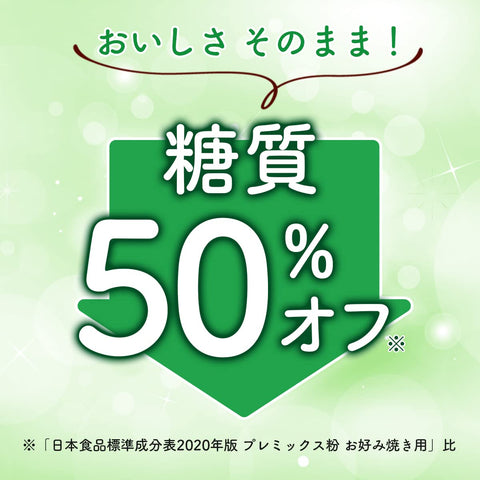 日清 糖質50% オフ お好み焼粉 180g×2個