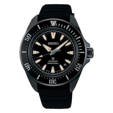 Seiko Prospex Mechanical (Automatic Winding) Diver Scuba Mechanical "SAMURAI" Men's, Dial: Black/Case: Black/Band: Black (Silicone), Model: New