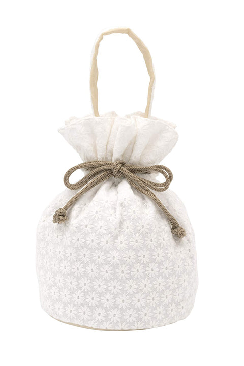 Soubien Assort-bag0011 Drawstring Bag, Embroidery, Lace, Coming-of-Age Ceremony, Long Sleeve Graduation Ceremony,