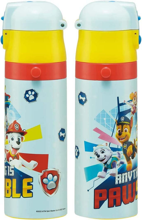 Skater 兒童用 不鏽鋼水杯 2way 直飲 470毫升 水杯飲用 430毫升 Paw Patrol 23 兒童輕飲 男孩 保溫、保冷waterbottle 運動水杯 可愛 兒童 兒童 水瓶 SKDC4-A