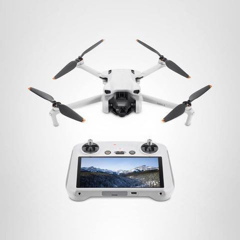 DJI Mini 3 Camera Drone with RC Remote Controller, 4K HDR Video, 38-Minute Flight Time, Vertical Shooting, Intelligent Functions, Foldable, Light, Small, Gray, Remote ID Compatible