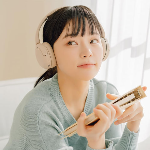 Sony Wireless Headphones WH-CH520: Bluetooth Compatible/Lightweight Design: Approx. 5.1 oz (147 g) / Compatible with a Dedicated App to Customize Your Favorite Sound Quality "Equalizer" Settings/Beige