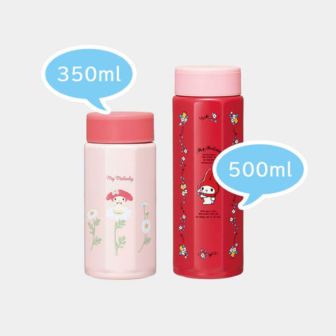 スケーター(Skater) ステンレス マグボトル 500ml 持ちやすい 8角形 保温 保冷 水筒 マイメロディ フラワーレトロ サンリオ STO5-A