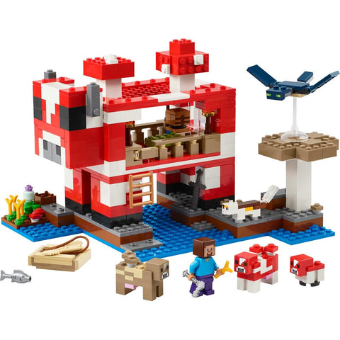 レゴ(LEGO) マインクラフト ムーシュルームハウス おもちゃ 玩具 誕生日 プレゼント ブロック 女の子 男の子 子供 8歳 9歳 10歳 小学生 ゲーム 21270