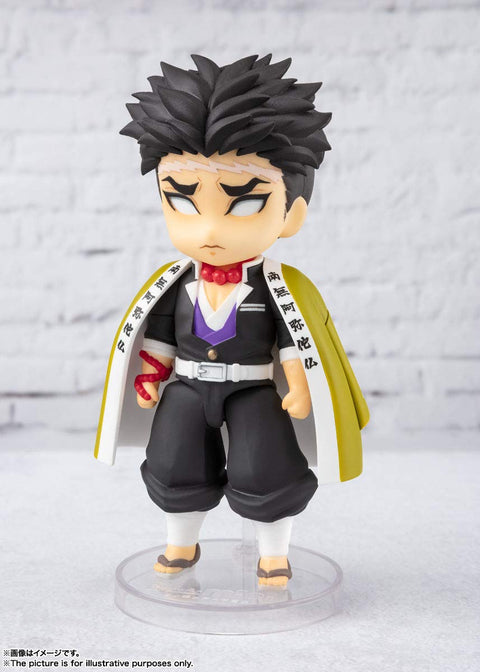 TAMASHII NATIONS Figuarts Mini Demon Slayer Gyomei Himejima Mini Figure, Approx. 3.9 inches (100 mm), PVC/ABS, Painted Action Figure