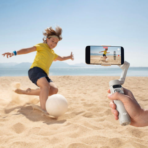 DJI Smartphone Gimbal Osmo Mobile 7 Gimbal Stabilizer (iPhone/Android), Built-in Tripod, Lightweight, Comfortable Grip, 3-Axis Smartphone Gimbal, ActiveTrack 7.0, ShotGuides One-Tap Editing, 10 Hours