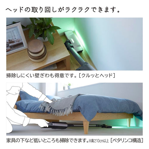 日立 掃除機 かるパックスティック コードレス スティッククリーナー PKV-BK50L V ライトラベンダー 日本製 紙パック 自走式 ハンディクリーナー スタンド付き
