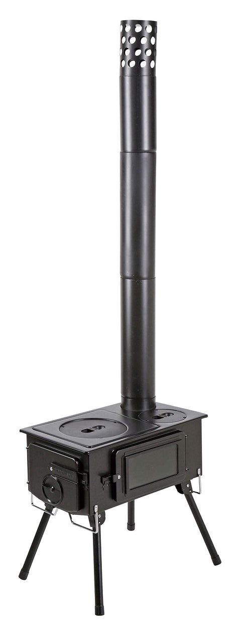 CAPTAIN STAG 炉灶 BBQ KAMADO 炉灶 带玻璃窗 方形炉灶 附收纳袋UG-75/UG-2031/UG-2032