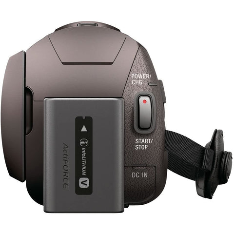 SONY(ソニー) 4K ビデオカメラ Handycam FDR-AX45A(2022年モデル) ブロンズブラウン 内蔵メモリー64GB 光学ズーム20倍 空間光学手ブレ補正 FDR-AX45A TI