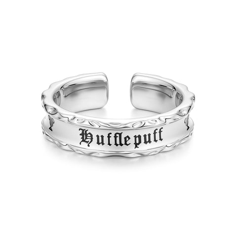 FANCIME x Harry Potter Official Collaboration Women's Men's Ring Gryffindor Slytherin Ravenclaw Hufflepuff Ring Hogwarts Four Dorm Adjustable Ring Open Rig Silver Gold Halloween Christmas Present