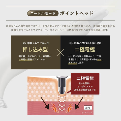 Yarman Facial Beauty Device WAVY Needle Lift Pointer Roller EMS YJFD3NAM Gold Sticker Included (Amazon.co.jp Exclusive)