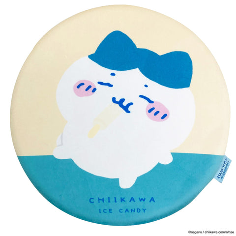 MORIPiLO 座布団 椅子 クッション ちいかわ ハチワレ グッズ ぬいぐるみクッション 冷感 低反発 ブルー 40x40x4cm まくらのモリシタ 406591