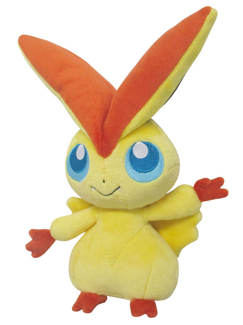SANEI BOEKI PP74 Pokemon All Star Collection Victini (S) 6.3 x 3.0 x 9.1 inches (16 x 7.5 x 23 cm) Plush Toy, Pokémon