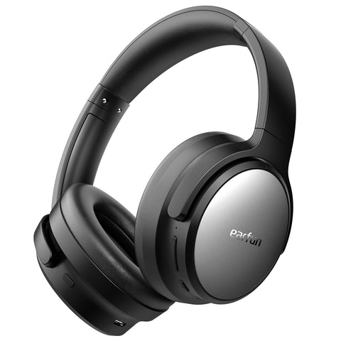 EarFun Tune Pro Wireless Headphones Bluetooth 5.4 / Noise Cancelling Headphones/ Up to 120 Hours of Continuous Playback/Support Multipoint/Enclosed/Built-in Microphone/Dedicated App Supported(Black)