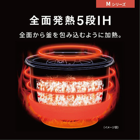 Panasonic 松下 电饭煲 5.5合 急减压阀 おどり炊煮 全面加热 5段IH式 黑色 SR-M10A-K