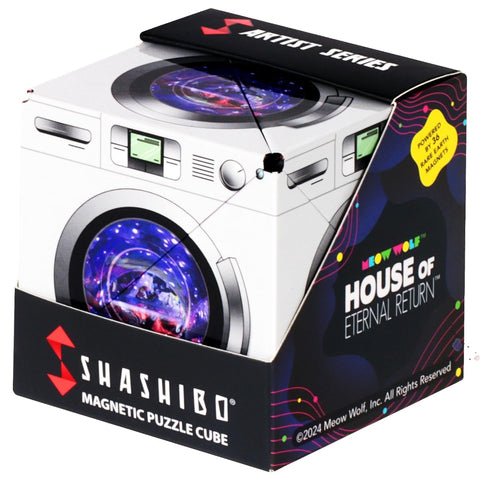 SHASHIBO Shape Shift Box - Award Winning, Patented Fidget Cube with 36 Rare Earth Magnets - Transforms Over 70 Shapes (Dryer Portal)
