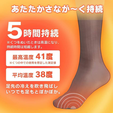 【Amazon.co.jp 限定】アイリスオーヤマ 使い捨てカイロ くつ下用 貼る 15足 日本製 ぽかぽか家族